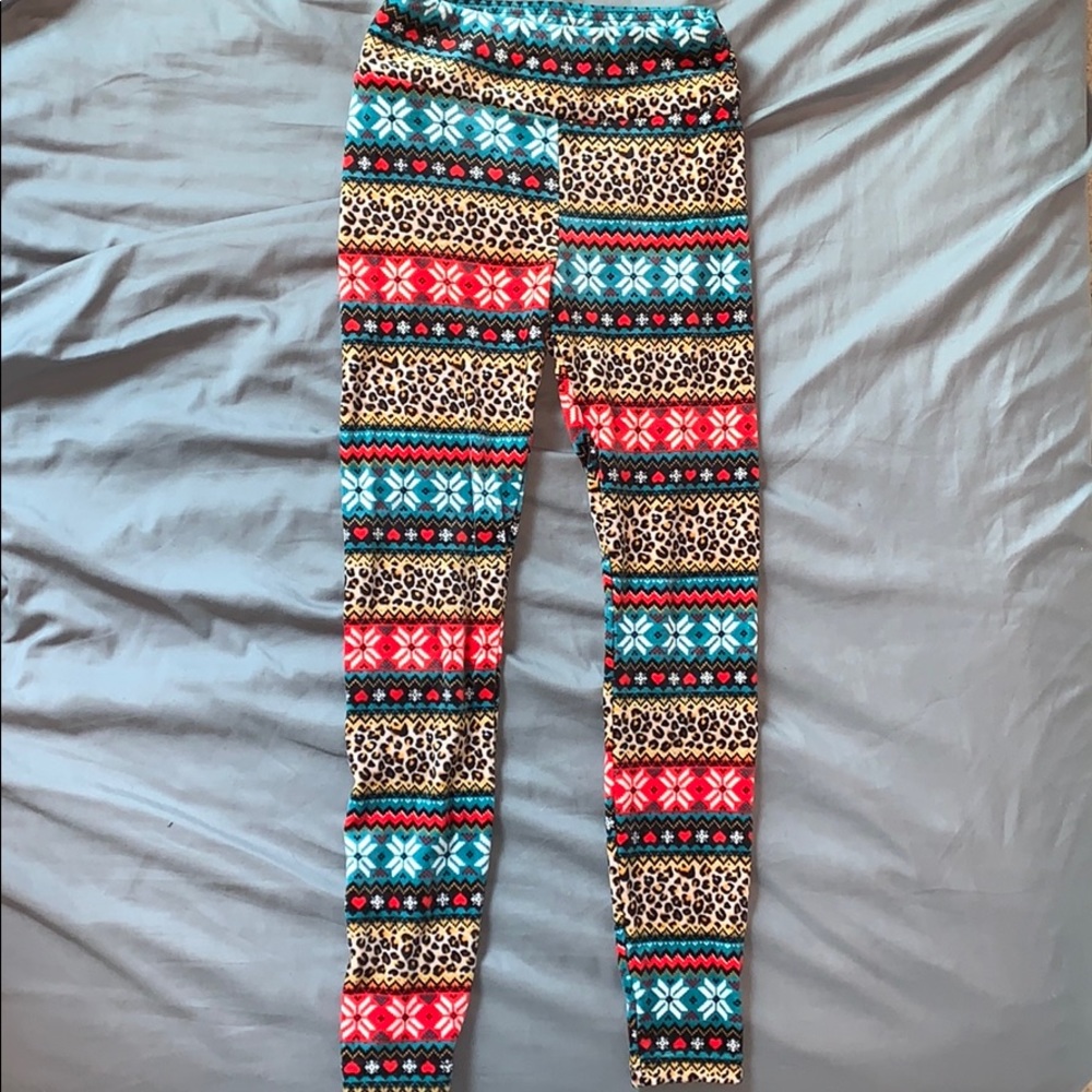 S Patterned Pajama Pants/Leggings